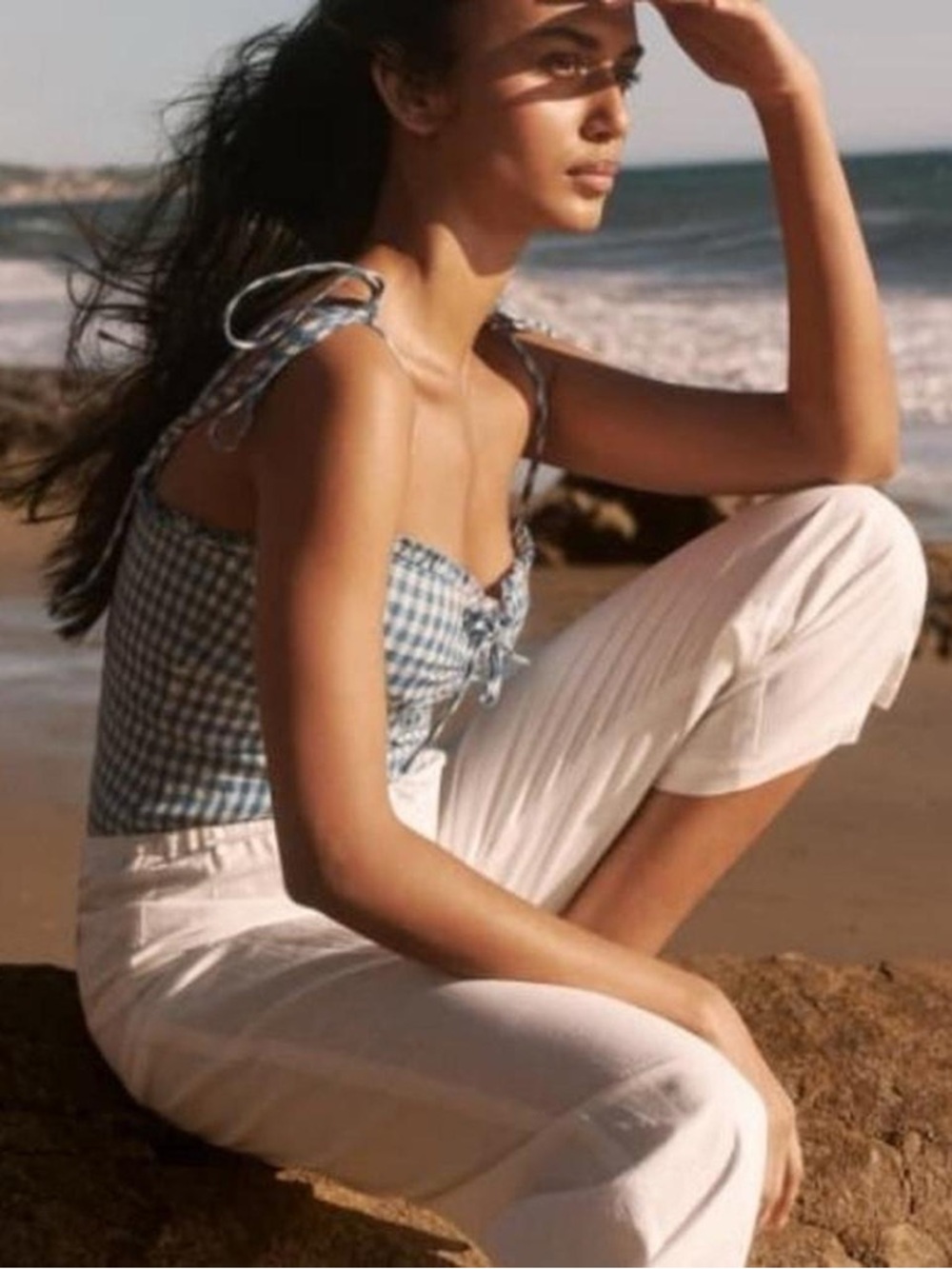 Reformation Holcomb Linen Top